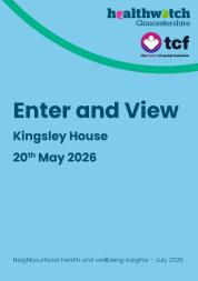 Kingsley House E&V report front cover.